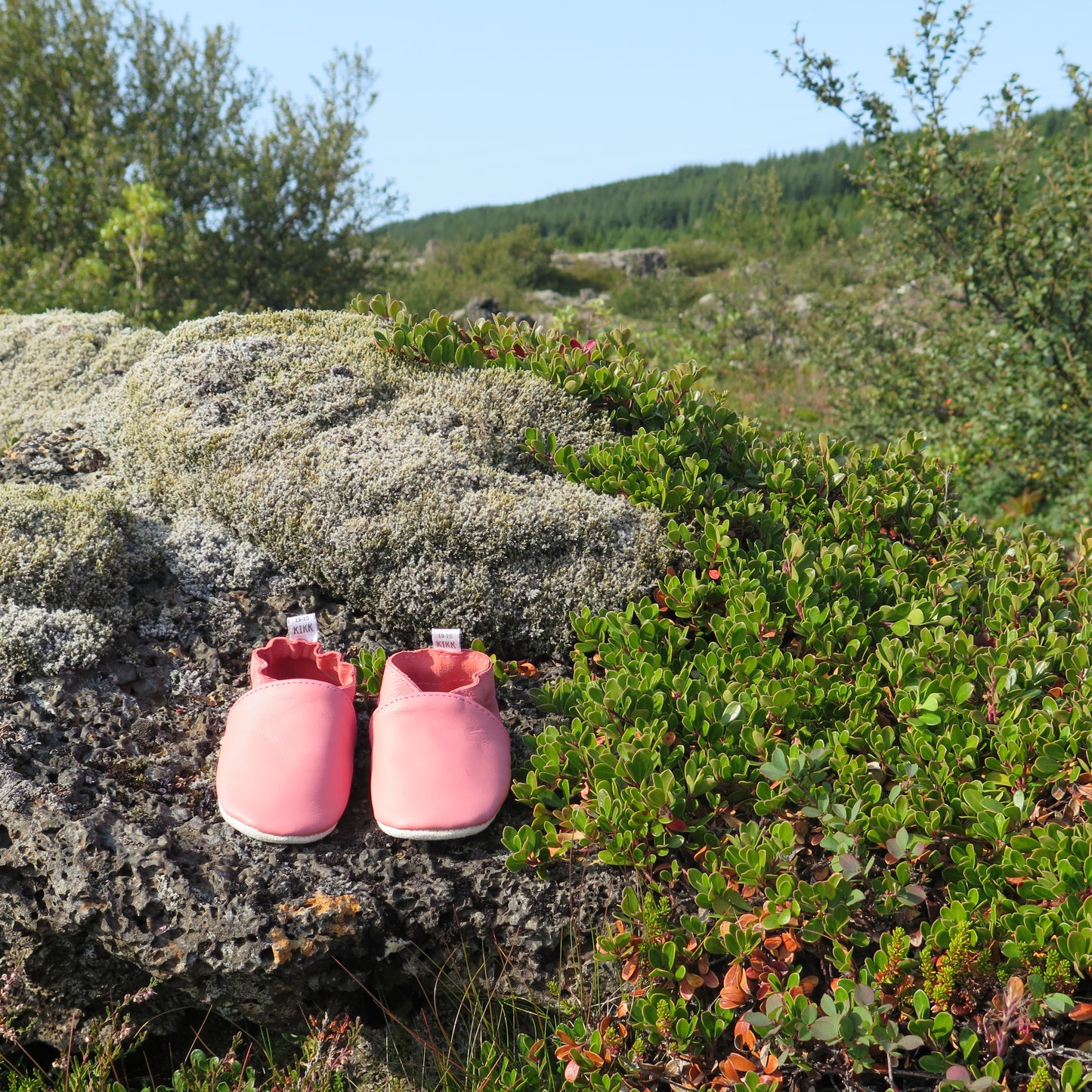 KIKK Reykjavík - Einlitir gúmmísóli bleikir