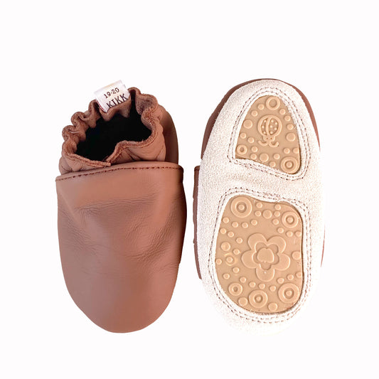 KIKK Reykjavík - Einlitir gúmmísóli hnetubrúnir